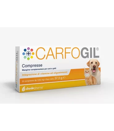 Shedirpet carfogil 30 compresse 1250 mg