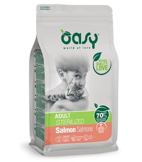 Oasy gatto lifestage adult sterilized salmone 7,5 kg