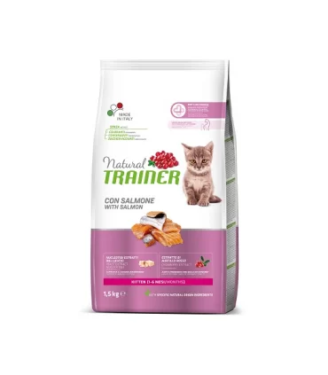 Natural trainer Kitten con salmone 1,5 kg