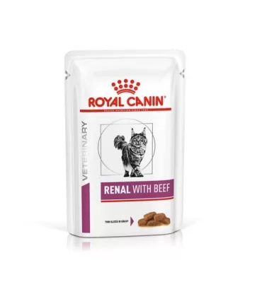 Royal canin gatto renal manzo 12 buste 85 gr