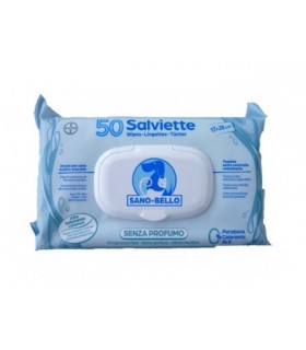 Bayer salviette detergenti senza profumo 50 Salviette sano & bello