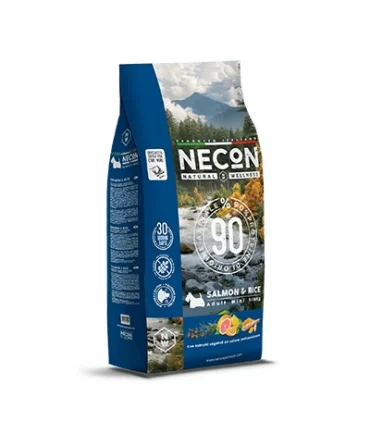 Necon natural wellness cane adult mini salmone e riso 2 kg