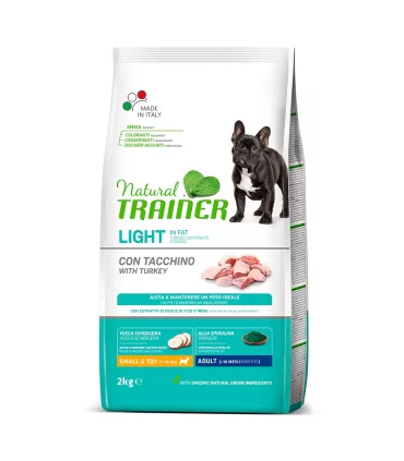 Natural Trainer light in fat small & toy adult con tacchino 2 kg