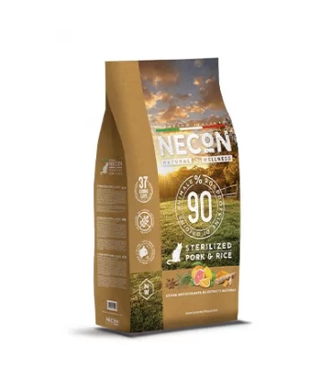 Necon natural wellness gatto adult sterilizzato maiale e riso 1,5 kg