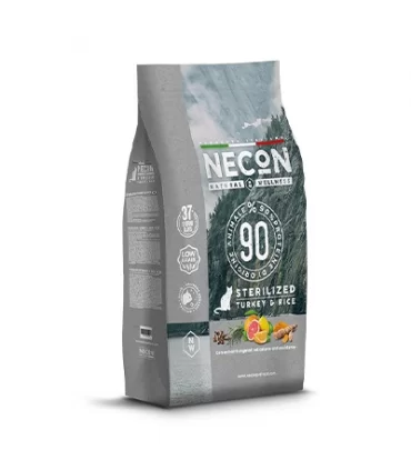 Necon natural wellness gatto adult sterilizzato tacchino e riso 1,5 kg