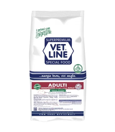 Vet Line cane adulto taglia piccola bufalo 3 kg