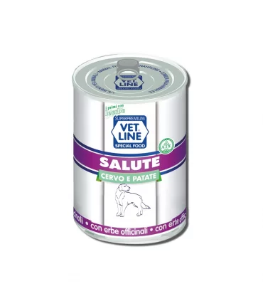 Vet Line cane salute cervo e patate 400 gr
