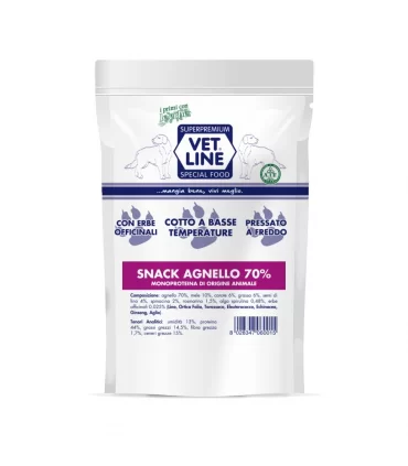 Vet Line cane snack agnello 80 gr