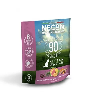 Necon natural wellness kitten maiale e riso 400 gr