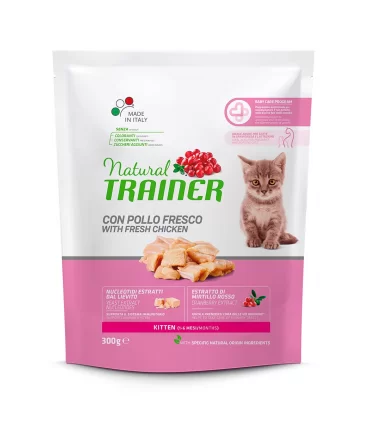 Natural trainer Kitten con Pollo Fresco 300 gr