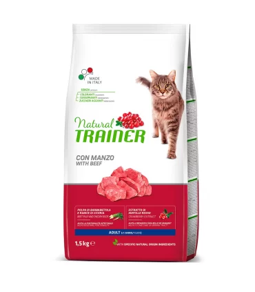 Natural trainer gatto Adult con manzo 1,5 kg