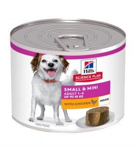 Hill's Science Plan SMALL & MINI Mousse Adult alimento per cani umido con Pollo 200 gr