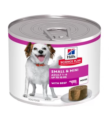 Hill's Science Plan SMALL & MINI Mousse Adult alimento per cani umido con Manzo 200 gr