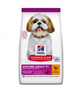 Hill's Science Plan Small & Mini Mature Adult 7+ Alimento per Cani con Pollo 1,5 kg