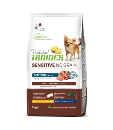 Natural Trainer sensitive no grain cane small & toy adult trota 2 kg