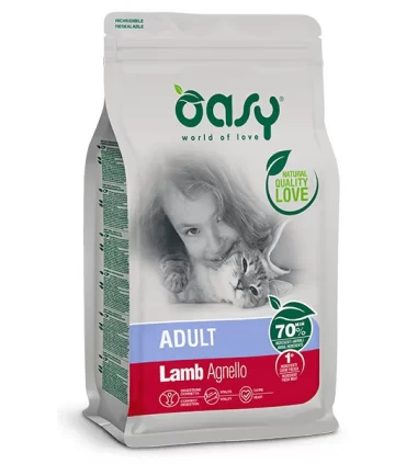 Oasy gatto lifestage adult agnello 1,5 kg