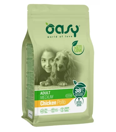 Oasy cane adult medium pollo 12 kg