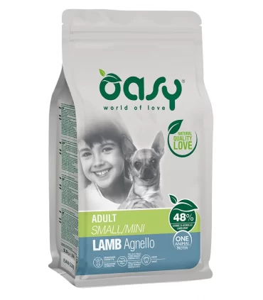 Oasy cane adult small mini agnello 1 kg