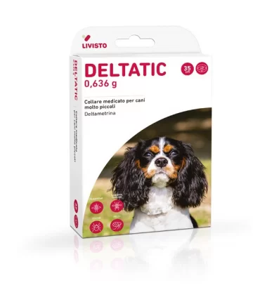 Livisto Deltatic 2 collari 35 cm 0,636 gr cani 0-5 kg