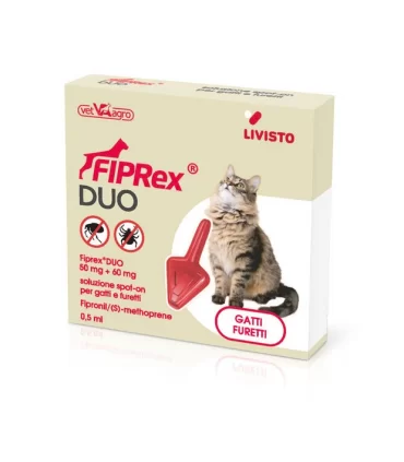 Livisto Fiprex duo gatti furetti 1 pipetta 0,5 ml