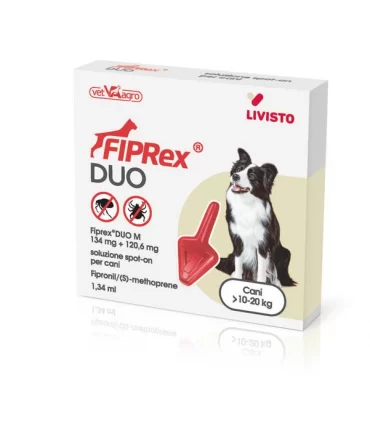 Livisto Fiprex duo M cani 10-20 kg 1 pipetta 1,34 ml