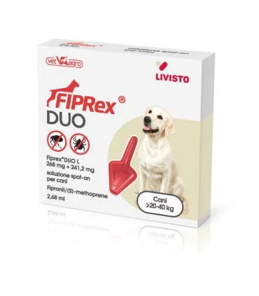 Livisto Fiprex duo L cani 20-40 kg 1 pipetta 2,68 ml