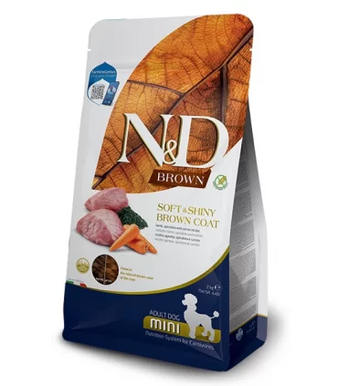 Farmina n&d brown adult mini agnello spirulina e carota 2 kg