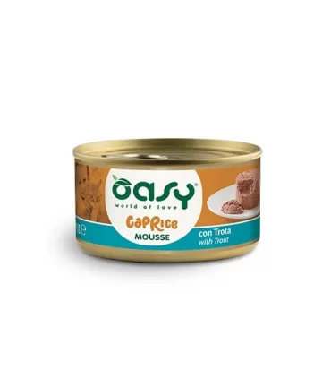 Oasy caprice gatto mousse con trota 85 gr