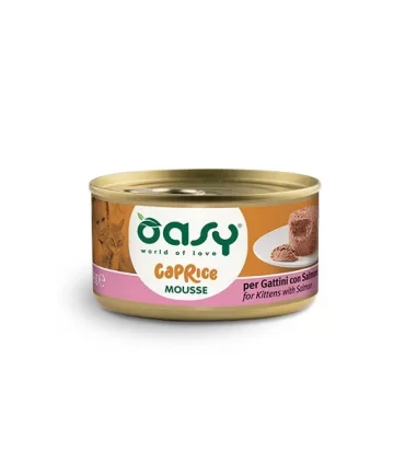 Oasy caprice kitten mousse con salmone 85 gr