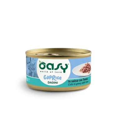 Oasy caprice gatto dadini in salsa con tonno 85 gr