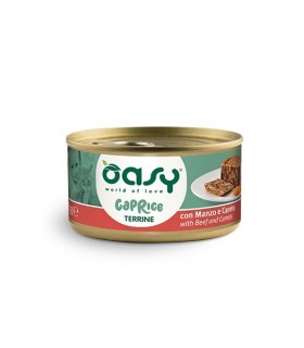 Oasy caprice gatto terrina con manzo e carote 85 gr