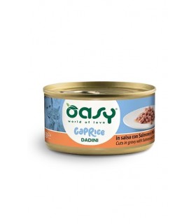 Oasy caprice gatto dadini in salsa con salmone e pollo 85 gr