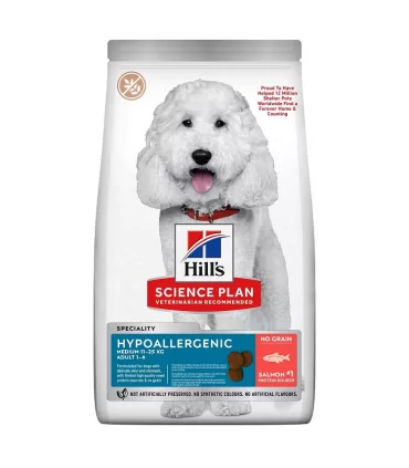 Hill's Science Plan Hypoallergenic Adult Medium cani al Salmone 2,5 kg