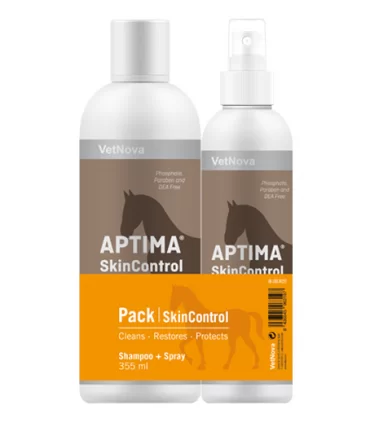 VetNova aptima skin control pack shampoo spray 355 ml