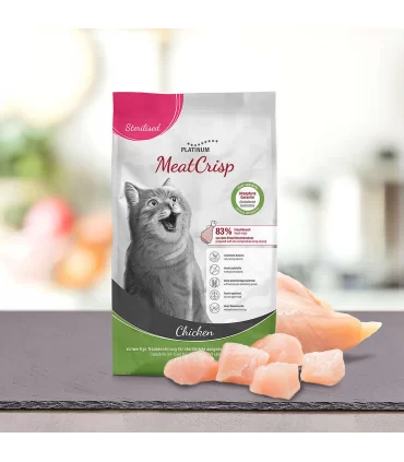 Platinum meatcrisp gatto sterilised pollo 1,5 kg
