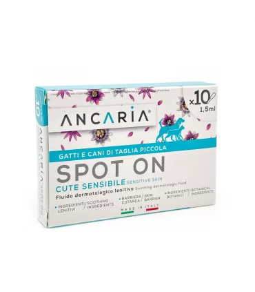 ANCARIA® Spot-on gatti e cani taglia piccola 10 pipette x 1,5 ml