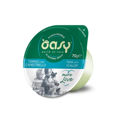 Oasy gatto more love tonno con canestrello cup 70 gr