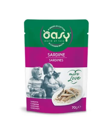Oasy gatto more love sarbine bustina 70 gr
