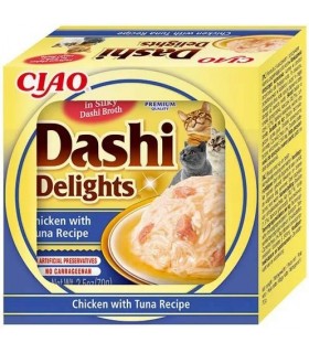 Inaba cat dashi delights pollo con tonno 70 gr