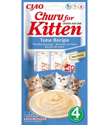 Inaba cat churu kitten tonno 14x4 tubi 56 gr
