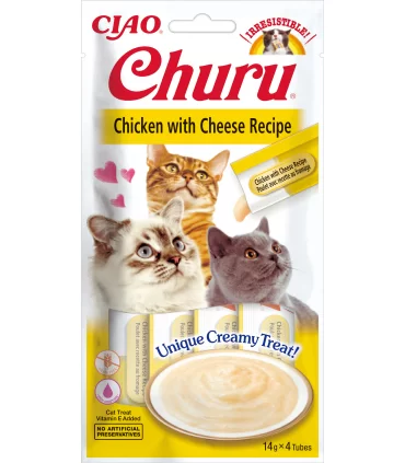 Inaba cat churu pollo con formaggio 14x4 tubi 56 gr