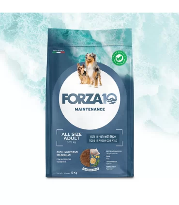 Forza 10 cane adult all size maintenance ricco in pesce con riso 12 kg