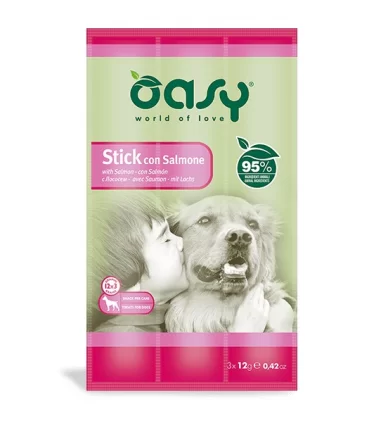Oasy cane stick con salmone 3 x 12 gr