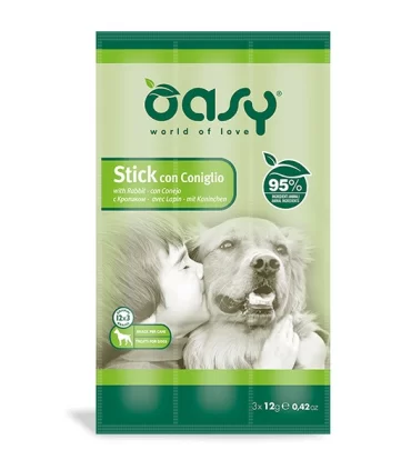 Oasy cane stick con coniglio 3 x 12 gr