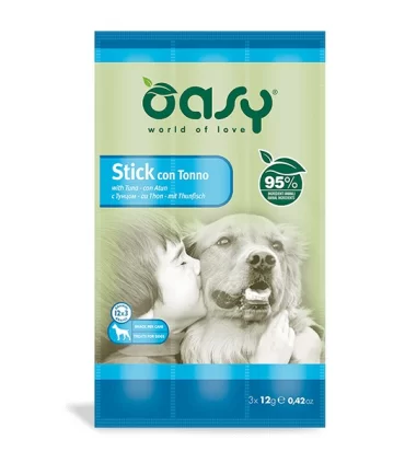 Oasy cane stick con tonno 3 x 12 gr