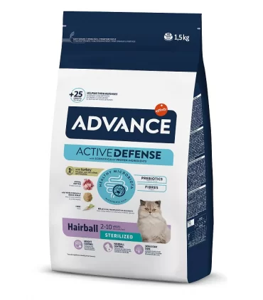 Advance activedefense gatto hairball sterilized tacchino 1,5 kg