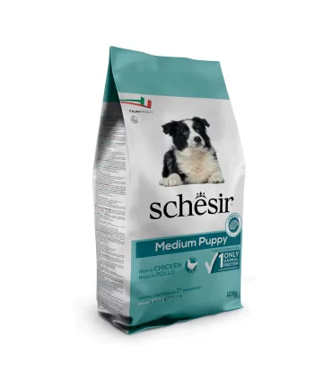 Schesir cane puppy Medium Adult ricco in pollo 12 kg