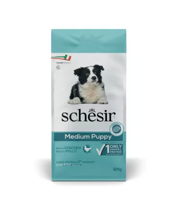 Schesir cane puppy Medium Adult ricco in pollo 12 kg
