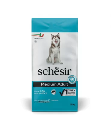 Schesir cane Medium Adult Mantenimento ricco in pesce 12 kg