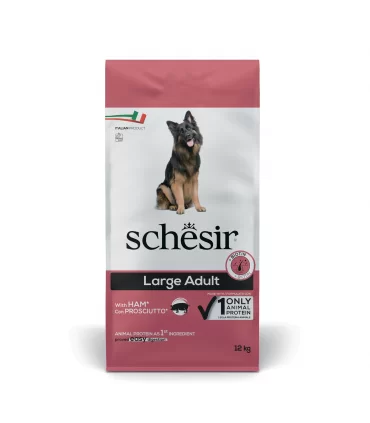 Schesir cane Large Adult Mantenimento con prosciutto 12 kg